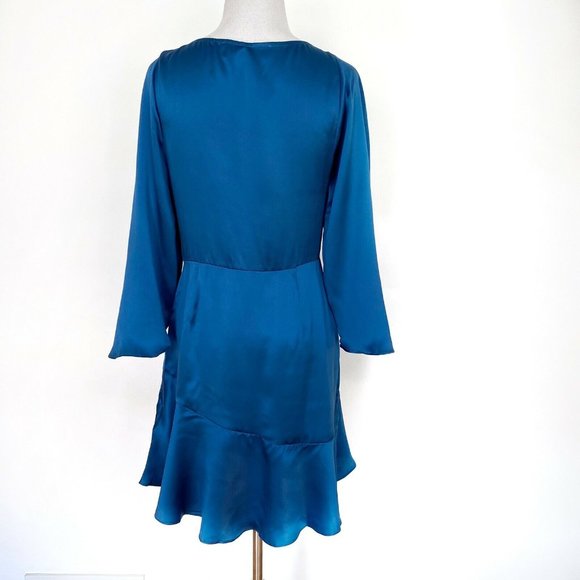 NEW Free People Strike a Pose Silk Mini Dress Sz 4 - Picture 11 of 11